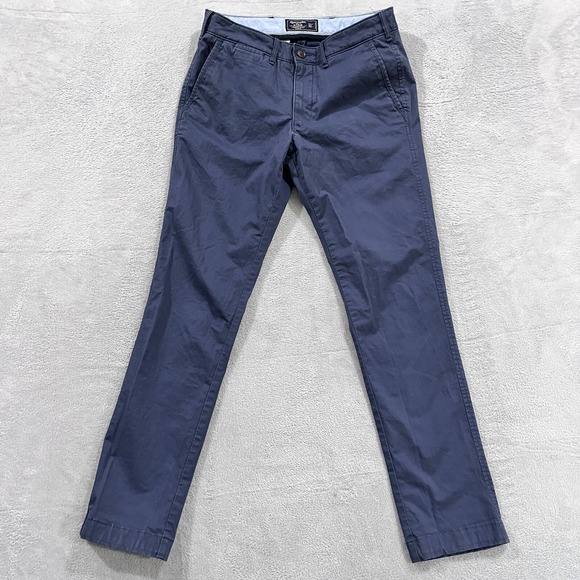 Abercrombie & Fitch Other - Abercrombie & Fitch‎ Pants Mens 31x30* Langdon Skinny Stretch Chino Casual Blue